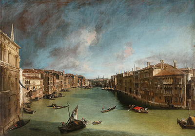 Grand Canal Looking Northeast from the Palazzo Balbi to the Rialto Bridge Canaletto